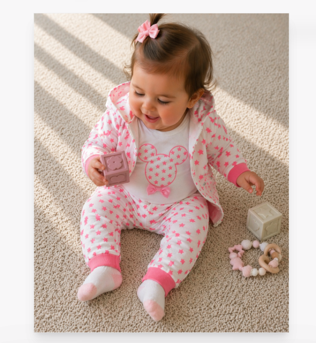 Set 3 piese, tip Minnie, cu hanorac [3]