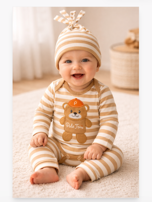 Set 3 piese, Ursulet cu sapca [2]