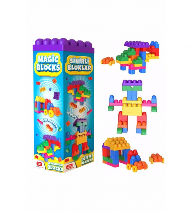 Set 38 piese tip lego, multicolore [1]