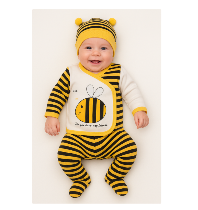 Set 5 piese, bebelus, Albinuta vesela [3]