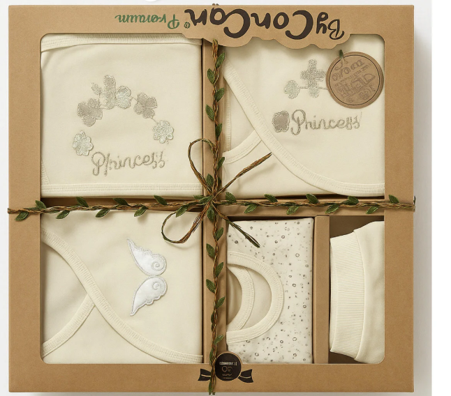 Set 5 piese, Bumbac organic 100%, Printesa [1]