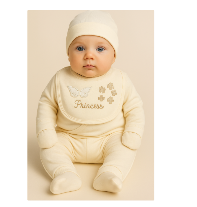 Set 5 piese, Bumbac organic 100%, Printesa [2]