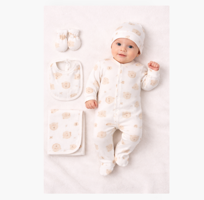 Set 5 piese, cu Paturica, Bej [2]