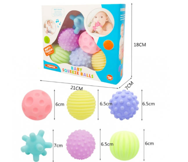 Set 6 mingi moi senzoriale, pentru bebelusi [2]