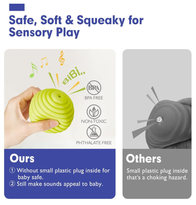 Set 6 mingi moi senzoriale, pentru bebelusi [10]