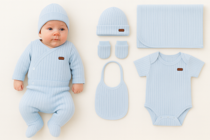 Set 7 piese, trusou, Bumbac pieptanat [1]