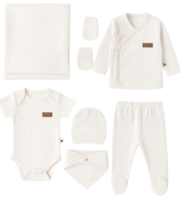 Set 7 piese, trusou, Bumbac pieptanat - Copie [2]