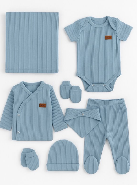 Set 7 piese, trusou, Bumbac pieptanat [2]