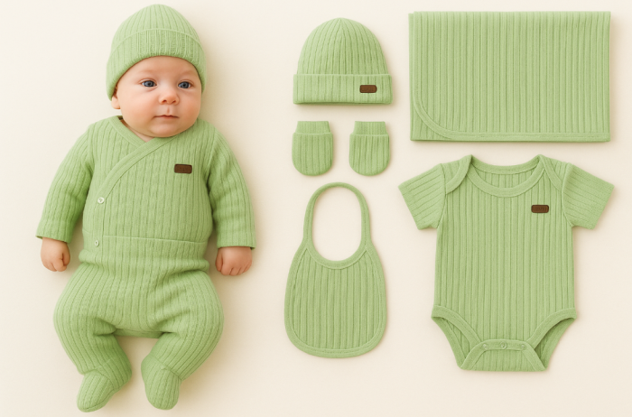 Set 7 piese, trusou, Bumbac pieptanat [1]