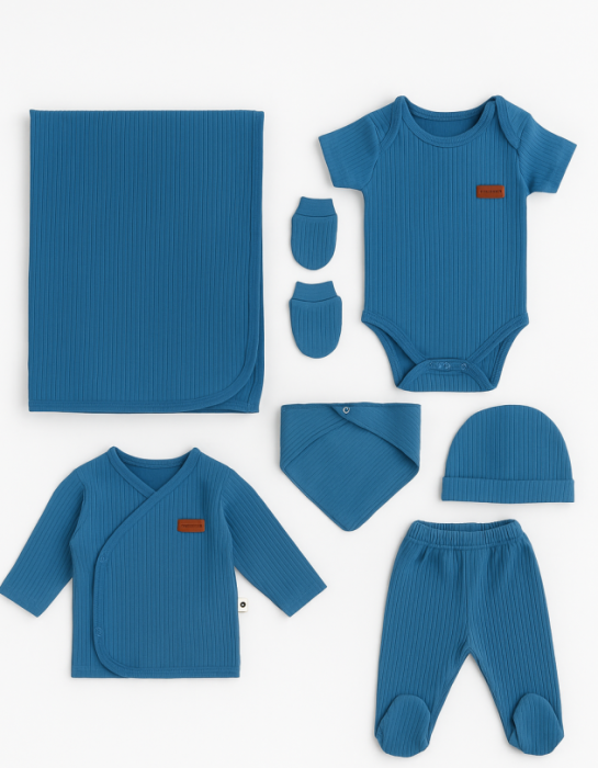 Set 7 piese, trusou, Bumbac pieptanat [2]