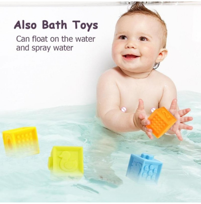 Set 9 Cuburi Din Silicon Pentru Bebelusi [3]