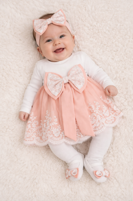 Set cadou, Rochita cu dantela, roz [3]