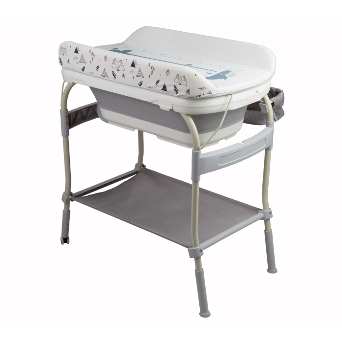 Set de baie 2 în 1 Beberoyal Little Joy – Masă de înfășat cu cădiță pliabilă, termometru digital TouchMe și înălțime reglabilă CD-030-123 [5]