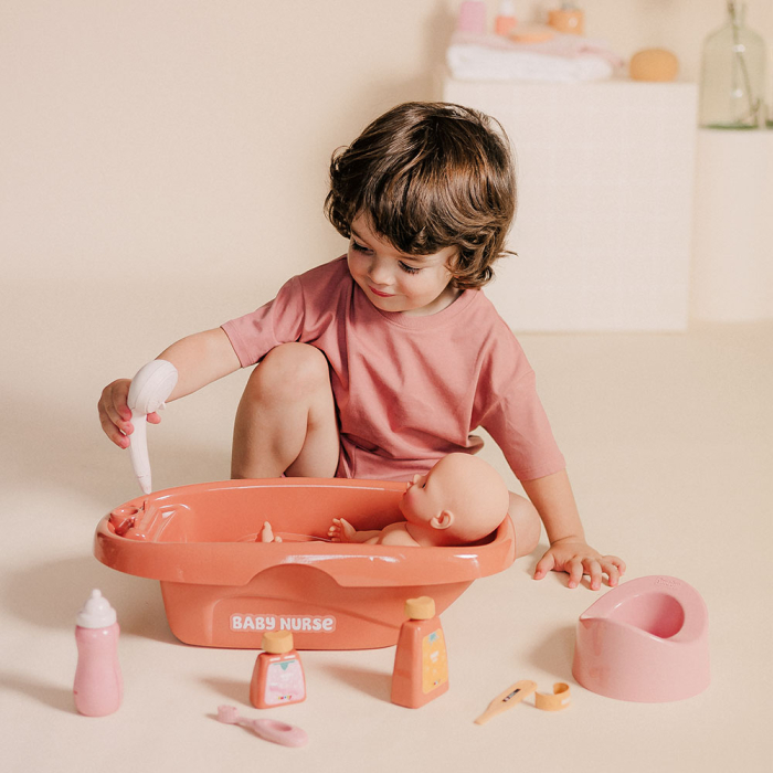 Set de baie pentru papusa Smoby Baby Nurse Bath cu 8 accesorii [4]