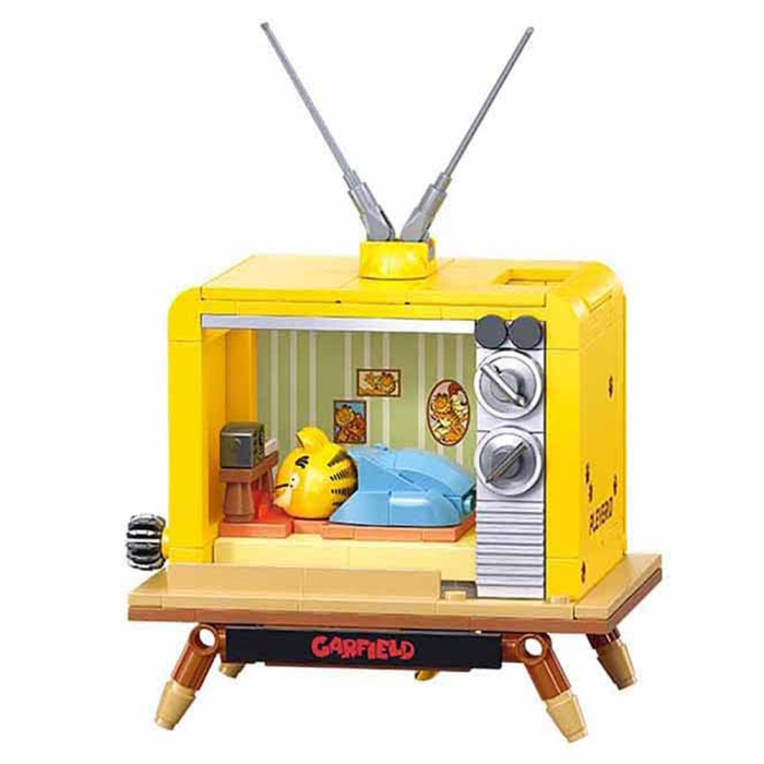 Set de constructie, 193 piese, Garfield si televizorul - Sluban [3]
