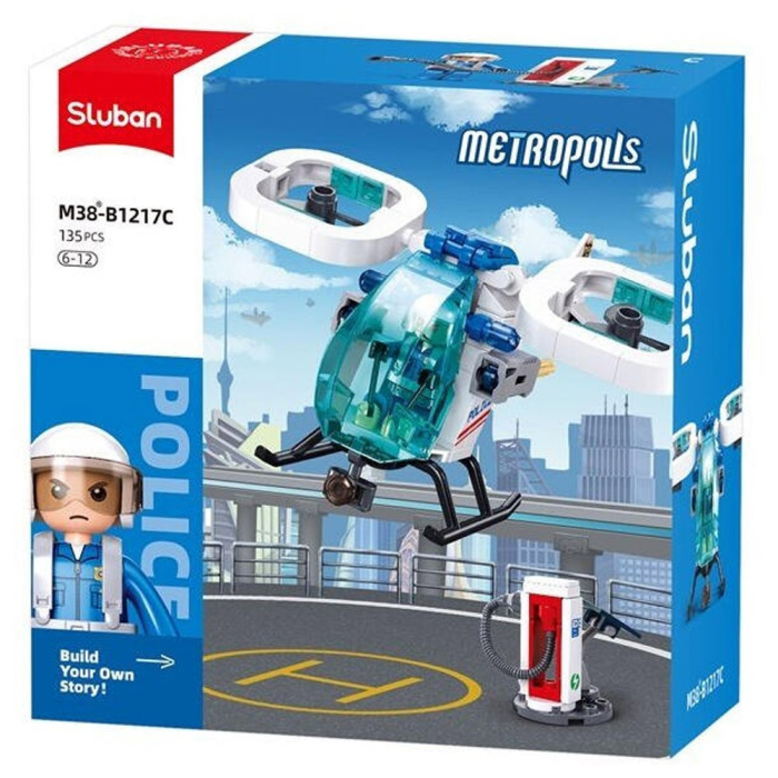 Set de constructie Metropolis, 135 piese, Patrula aeriana - Sluban [2]