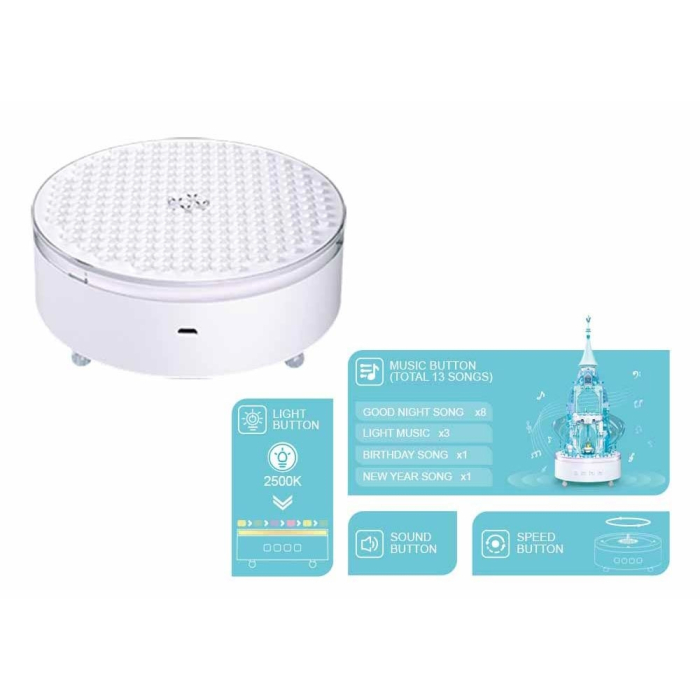 Set de constructie Music Box, 420 piese, Castelul de gheata - Sluban [5]