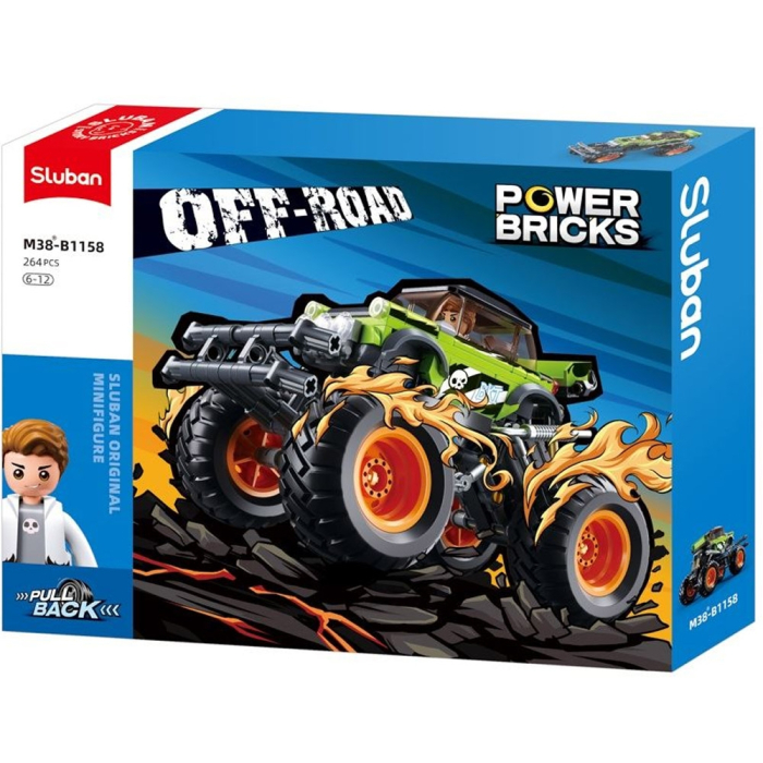 Set de constructie Off-Road, 264 piese, Monster Truck - Sluban [2]