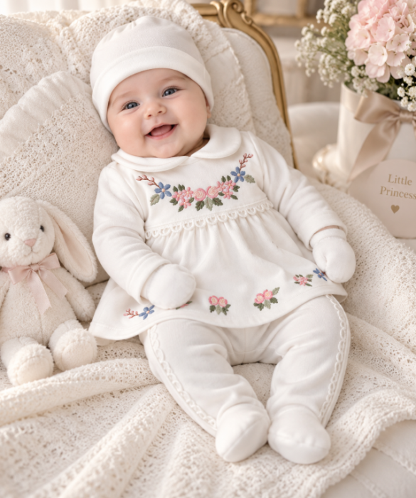 Set din bumbac organic pentru bebeluși – 5 piese, 0-3 luni [3]