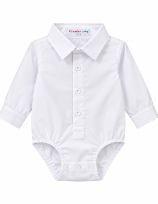 Set elegant pentru băieței cu body, 5 piese, pulover tricotat, papion și pantaloni cu bretele, Albastru [4]