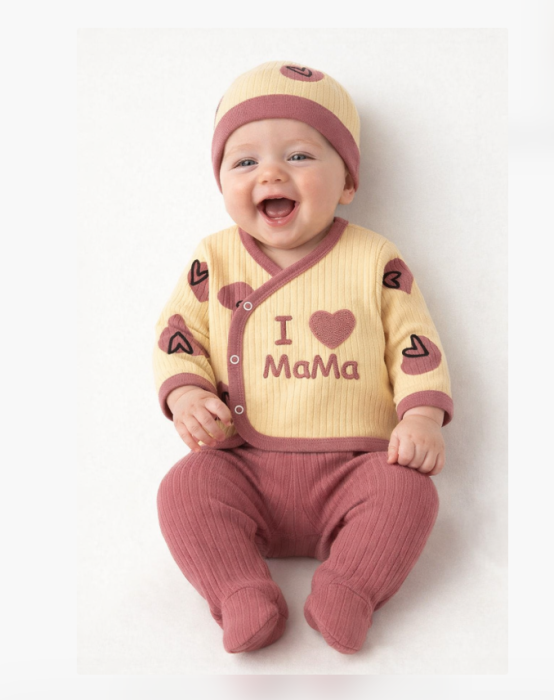 Set hainute, 0-3 luni, I Love mama, Mov pudrat [2]