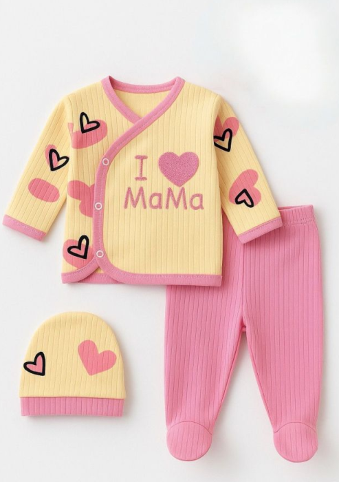 Set hainute, 0-3 luni, I Love mama, Roz [2]