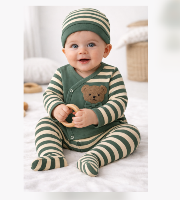 Set hainute, 0-3 luni, Ursulet cu papion [2]