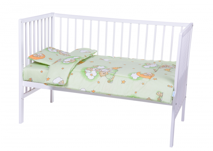 Set lenjerie 7 piese bumbac Beberoyal, pentru saltea de 120 x 60 cm, ambalata in gentuta transport [2]