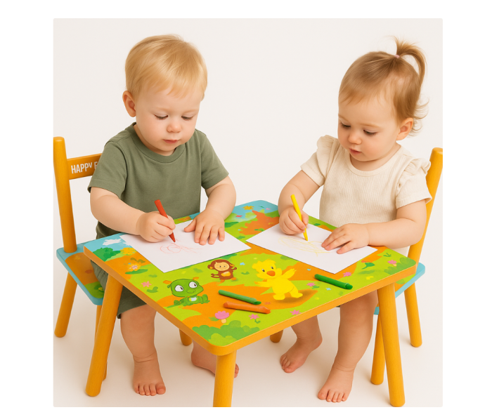 Set masuta cu scaunele, Din lemn, Ilustrate [2]