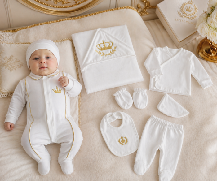 Set maternitate, model Imperial, 0-3 luni, alb [2]