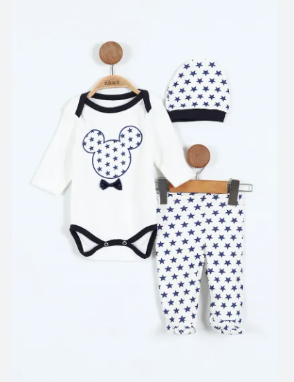 Set nou nascut, 3 piese, Stil Mickey [2]