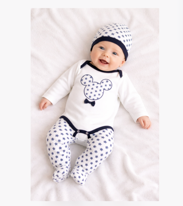 Set nou nascut, 3 piese, Stil Mickey [3]