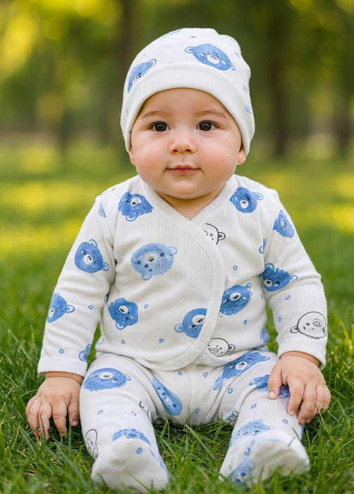 Set nou nascut, 3 piese, ursuleti [5]