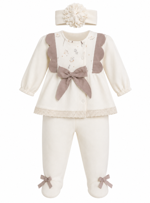Set nou nascut, Bumbac Organic, Luxury, 0-3 luni [2]