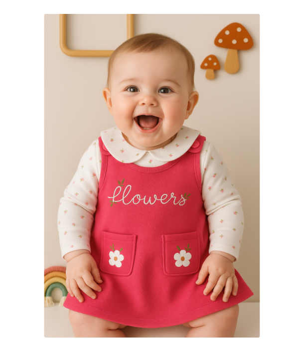 Set Rochita si bluza, Floricele [1]