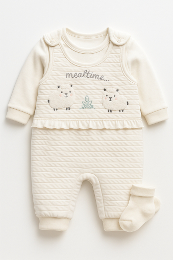 Set Salopeta Brodata cu ciorapei [2]