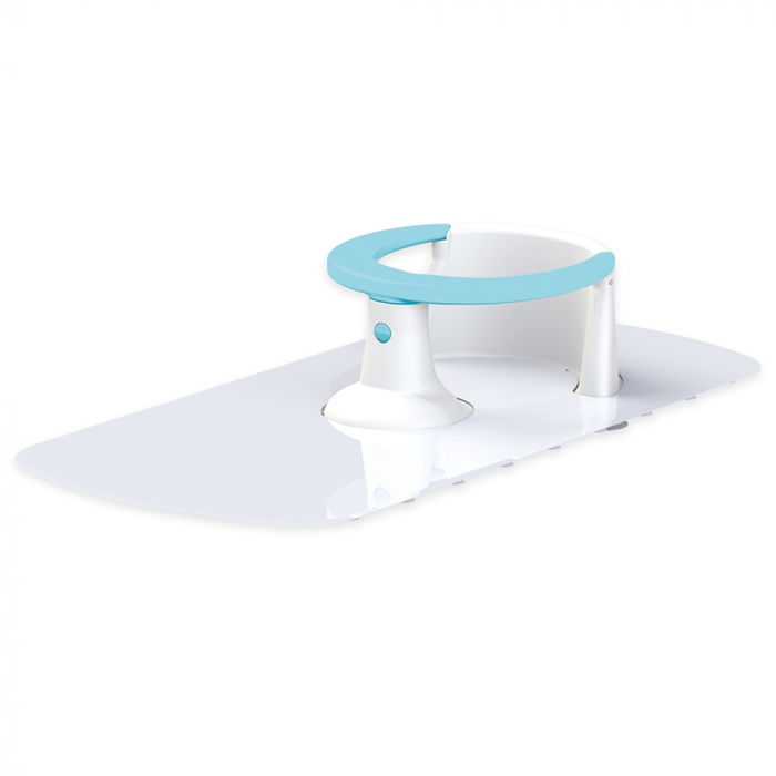 Suport Bebelusi Pentru Baie cu Covoras Antiderapant, 16.5x80x38 Cm, Dolu [4]