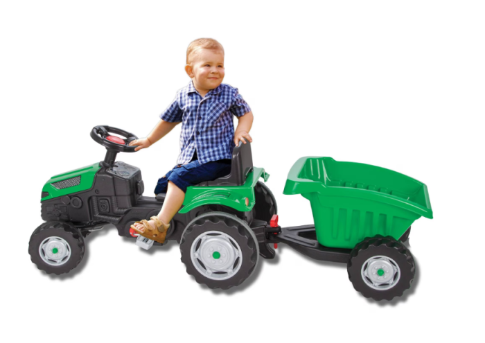 Tractor cu pedale si remorca Pilsan Active with Trailer 07-316 green [4]