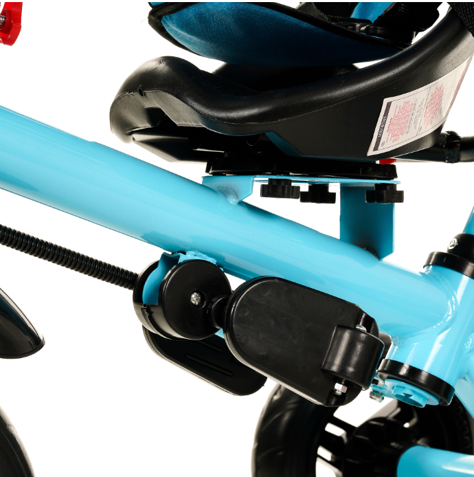 Tricicleta,3 in 1,cu scaun reversibil si pozitie de somn,cu claxon,Bubu-Still, produs in Elvetia,albastra [3]