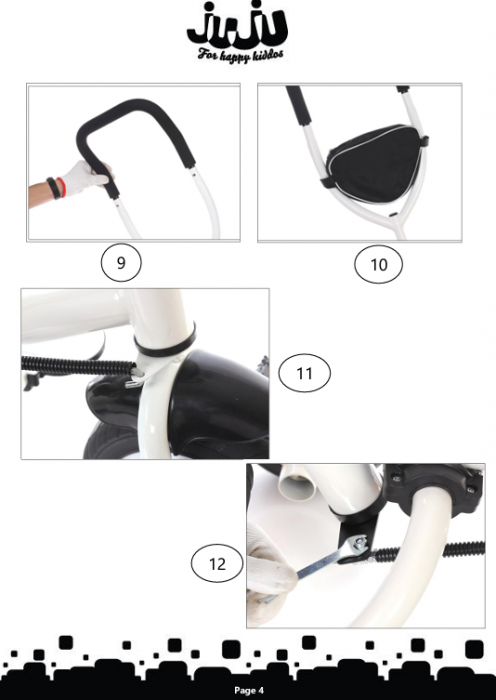 Tricicleta copii Juju Bliss Ride, Roz [11]