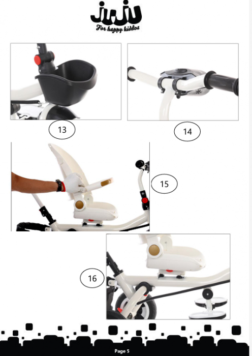 Tricicleta copii Juju Bliss Ride, Verde [12]