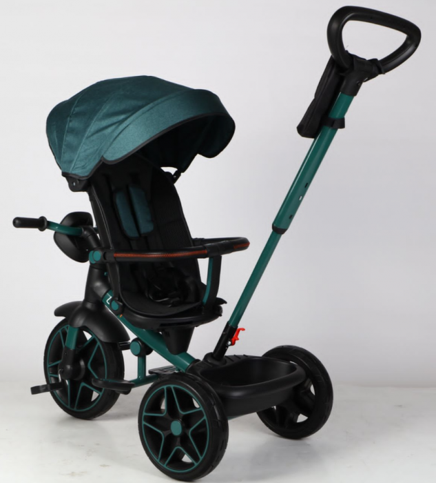 Tricicleta cu scaun reversibil Still, 6-36 luni, cu pozitie de somn, roata cauciuc, cu lumini, muzica si ornamente colorate, SL05 [6]