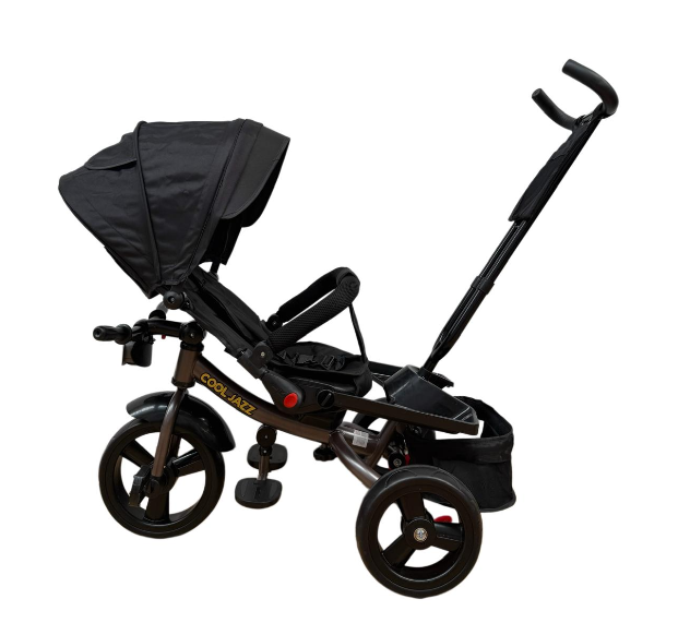 Tricicleta cu scaun reversibil Still, 6-36 luni, cu pozitie de somn, roata cauciuc, cu lumini si muzica, Jazz [5]