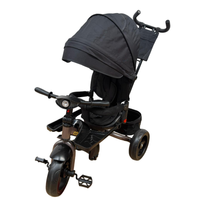 Tricicleta cu scaun reversibil Still, 6-36 luni, cu pozitie de somn, roata cauciuc, cu lumini si muzica, Jazz [2]