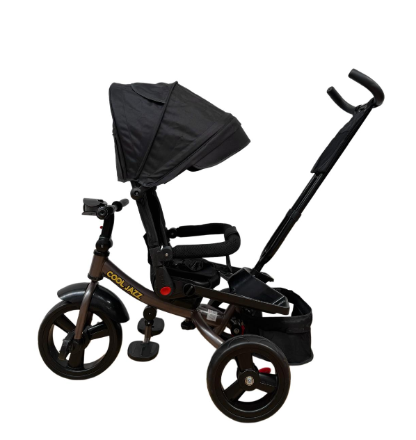 Tricicleta cu scaun reversibil Still, 6-36 luni, cu pozitie de somn, roata cauciuc, cu lumini si muzica, Jazz [6]