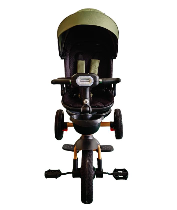 Tricicleta cu scaun reversibil Still, 6-36 luni, cu pozitie de somn, roata cauciuc, cu lumini si muzica, SL06 [4]