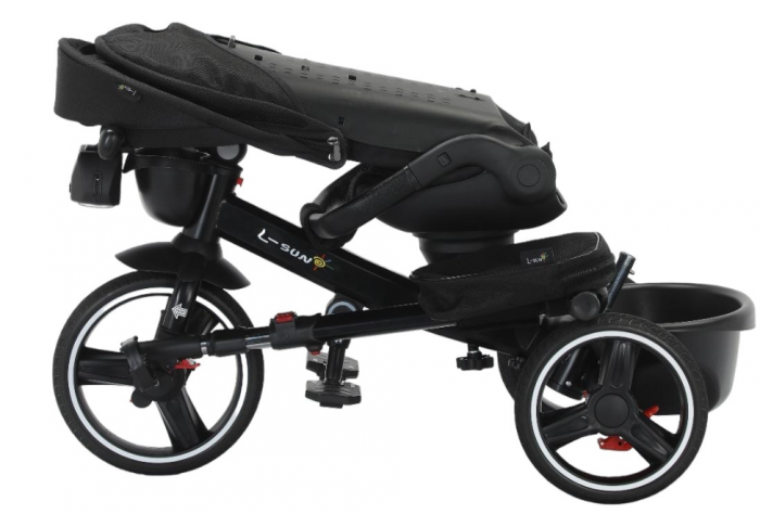 Tricicleta cu scaun reversibil Still, 6-36 luni, cu pozitie de somn, roata cauciuc, cu lumini si muzica, SL06 [6]