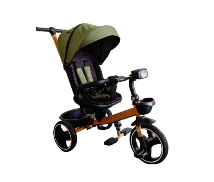 Tricicleta cu scaun reversibil Still, 6-36 luni, cu pozitie de somn, roata cauciuc, cu lumini si muzica, SL06 [2]