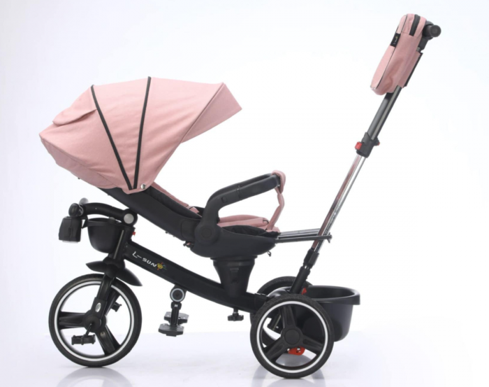 Tricicleta cu scaun reversibil Still, 6-36 luni, cu pozitie de somn, roata cauciuc, cu lumini si muzica, SL06 [4]