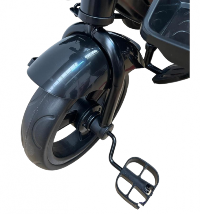 Tricicleta cu scaun reversibil Still, 6-36 luni, cu pozitie de somn, roata cauciuc, lumini si muzica, 8 luni-5 ani, Pliabila [5]